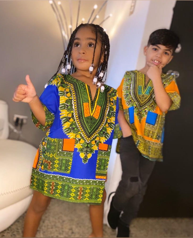 Dashiki shirts for kids sale