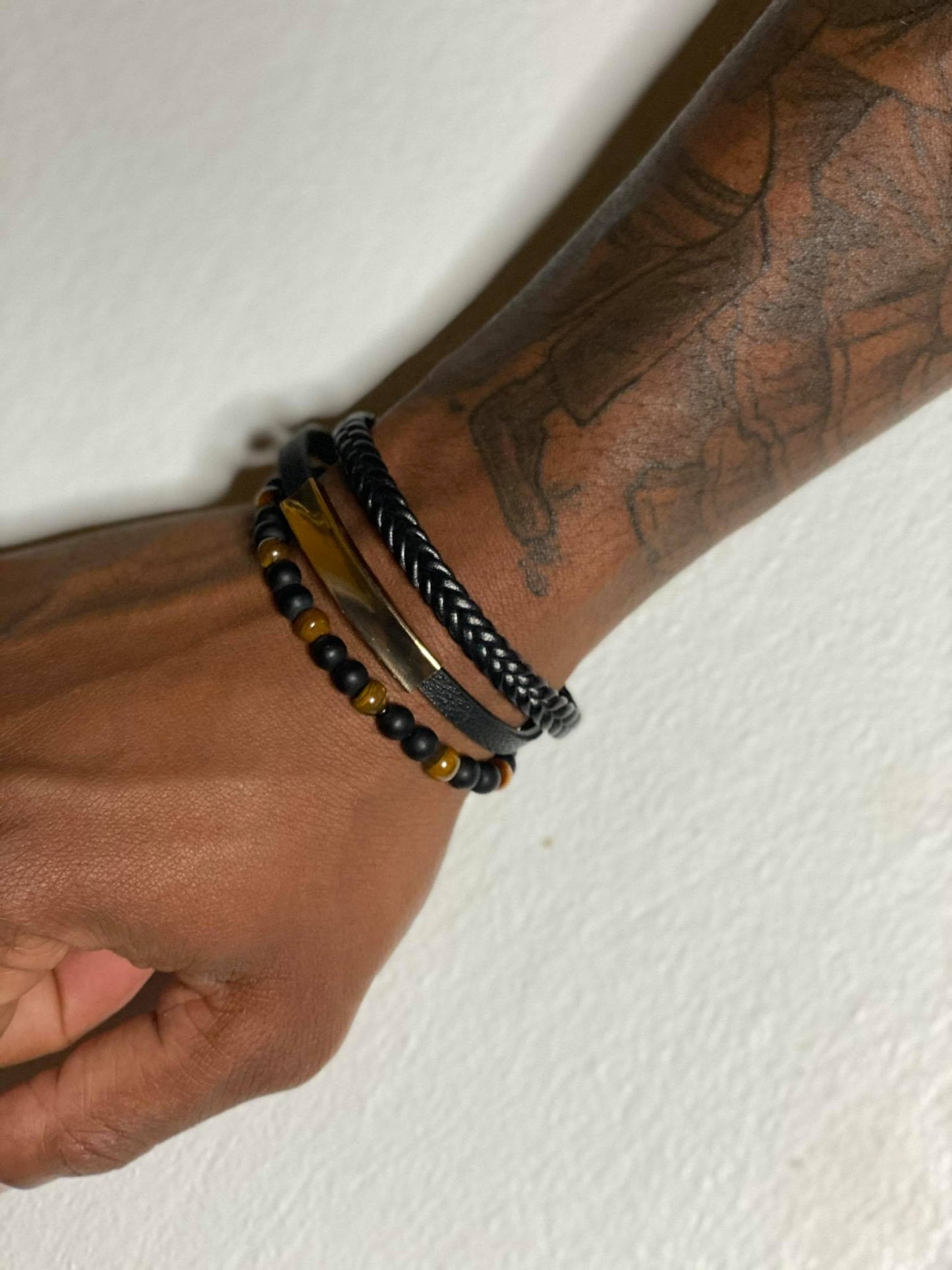 <transcy>3 in 1 leather bracelet</transcy>