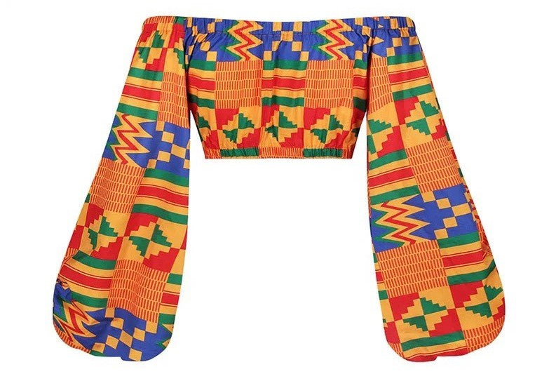 AFRICAN CROP TOP